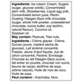 thumbnail image 2 of HAAGEN-DAZS Barres de crème glacée Fraises et crème, enrobage fait de chocolat au lait 3 x 72 ml, 2 of 7