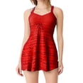 thumbnail image 1 of fheaev Robe de Bain une Pièce Maillots de Bain pour Femmes Robe de Bain Modeste Jupe Maillot de Bain 2025 Couleur Unie Conservateur Bretelles Larges Maillot de Bain, 1 of 2