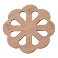 thumbnail image 3 of pitrice Hollow Cartoon Design Cup Mug Hot Pot Table Wooden Pad Heat Insulation Desk Mat Non-slip Plate, 3 of 7
