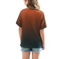 thumbnail image 4 of DecSea Girls Short Sleeve T shirt Kids Summer Oversized Gradient Crew Neck Tops Casual Basic Tee 5-14Years, 4 of 8
