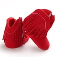thumbnail image 4 of RXIRUCGD Bottes pour Enfants et Bébés Chaussures en Coton Chaussures Décoratives à Franges ( Rouge, Taille : 13 ), 4 of 6