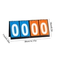 thumbnail image 3 of Portable Scoreboard, EDHITNR Waterproof Leather Mounted Flip Scoreboard, PU Card Race Scoreboard with Metal Coil for Basketball Badminton Table Tennis, 3 of 6
