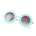 thumbnail image 1 of Lunettes de Soleil Rondes à Fleurs pour Enfants - Matériau PC, Protection UV 400, Design Mignon, Durables et Résistantes à la Chaleur, pour Bébés Filles/garçons (Plage/été en Plein Air), 1 of 1