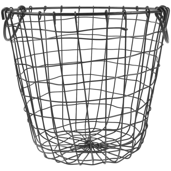 MOVTOTOP Metal Wire Basket Storage Organizer Desktop Container Iron Storage Basket Fruit Holder (L)