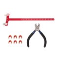 thumbnail image 1 of Bow String Nocking Points  Set, T Ruler Nocking Buckle  Kit Lightweight Buckle Point Positioning  For Composite Bow Black,Red, 1 of 8