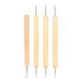thumbnail image 2 of Stylet de Traçage, 4 Pcs Tête de Boule en Métal Outil de Traçage Robuste pour Embossage Art pour Gravure, 2 of 8