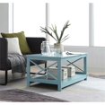 thumbnail image 3 of Convenience Concepts Oxford Coffee Table with Shelf, Sea Foam Green, 3 of 10
