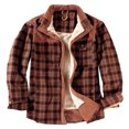 thumbnail image 1 of Men's Winter Jacket Jacket Plaid Plus Velvet Plus Size Winter Windproof And Warm Hooded Pure Cotton, 1 of 9