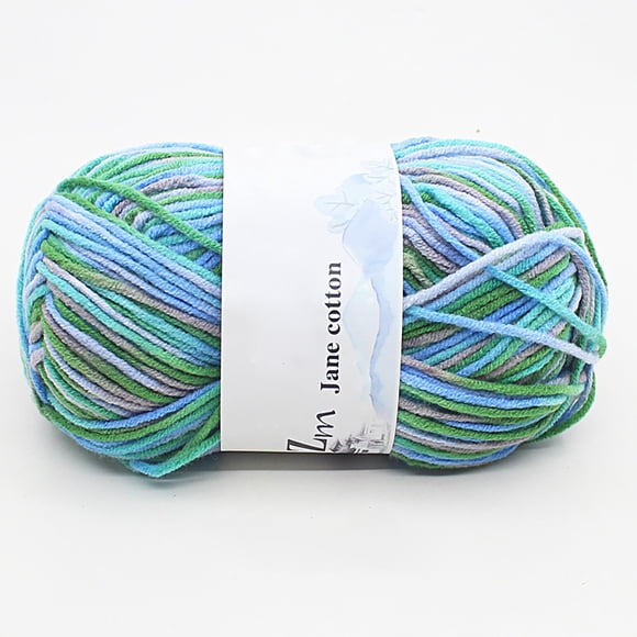 WHEANG Clearance Milk Cotton Yarn Dyed With Patterns and Colors Medium Coarse Crochet Doll Baby Wool Hand Knitting