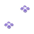 thumbnail image 1 of Decodeary 50pieces Low Maintenance Soft Texture Fabric For Albums And Decorations Realistic Appearance Fiber Wide Application Purple 4.5cm 2Set, 1 of 6