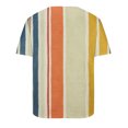 thumbnail image 4 of Birdeem Chemises pour Hommes Col Rond Imprimé Décontracté Manches Courtes T-Shirt Blouse, 4 of 10