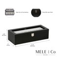 thumbnail image 2 of Mele and Co Tate Java Finish Glass Top Wooded Watch Box, 2 of 5