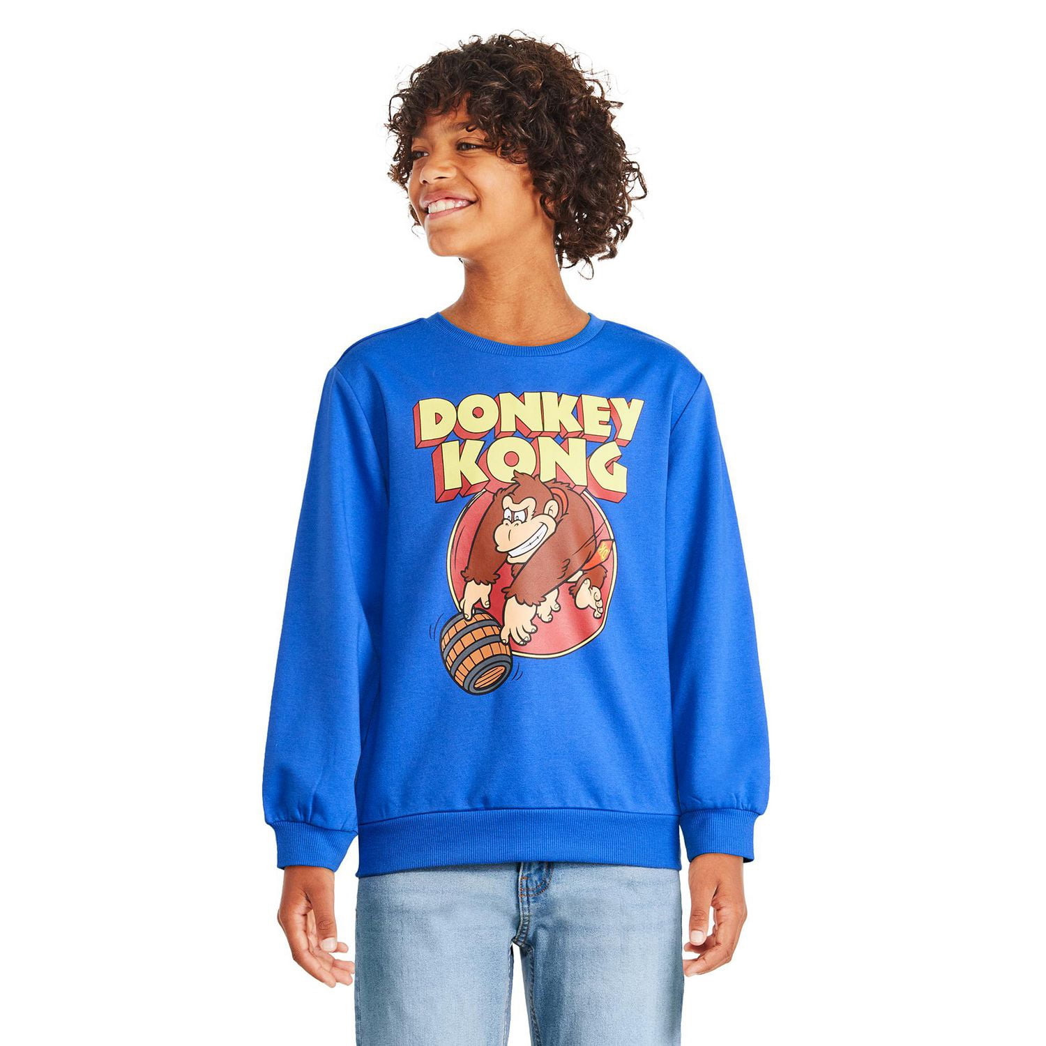 Coton ouaté à imprimé graphique Donkey Kong pour garçons