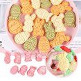 thumbnail image 1 of Easter Cookie Cutters,8Pc Mini Easter Cookie Cutters Set,Easter Fondant Biscuit Pastry Cookie Cutter, Handle Cutter Bunny,Rabbit, Egg, Chick, Carrot Cookie Cutters for Spring Holiday Baking, 1 of 9