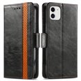 thumbnail image 3 of Case for iPhone 11 Cover Leather Wallet Folio Case Book Design Flip Magnetic Closure - Black, 3 of 5