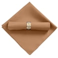 thumbnail image 2 of Napkins Cloth Washable, Brown Cloth Napkins, 18.9x18.9Inch Soft Cotton Dinner Napkins Cloth, Rustic Table Napkins, 6Pcs Reusable Table Napkin with Hemmed Edges, 2 of 7