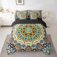 thumbnail image 2 of YST Ensemble de Douillette Mandala, 7 Pcs, Médaillon Vintage, Bohème, Lit Simple, 2 of 4