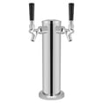 thumbnail image 2 of Beer Tower  Bar Beer Tower Dual Taps Stainless Steel Draft Beer Tower Dispense Drinking  Faucet For Home Bar Pub Use, 2 of 8