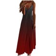thumbnail image 2 of Ovzne Robes Grande Taille pour Femmes aux Formes Robe pour Femme Robes d'Été pour Femmes Imprimé Sans Manches Col Rond Robe Décontractée Robes Robe de Printemps Imprimée Liquidation, 2 of 5