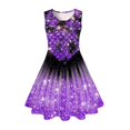 thumbnail image 1 of HAJGJP Robe d'Été pour Fille Robe d'Été Sans Manches pour Filles pour Usage Quotidien et Fêtes Beige, 8-9 Ans, 1 of 2