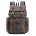 thumbnail image 1 of High Capacity Canvas Vintage Backpack - for School Travel 12-15", 1 of 6