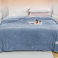 thumbnail image 1 of Cooling Flannel Blanket for Napping and Lounging - Lightweight Polyester Throw for Summer Comfort in Multiple Colors, 1 of 8