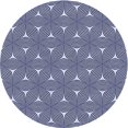 thumbnail image 1 of Ahgly Company Machine Washable Indoor Round Transitional Blue Angel Blue Area Rugs, 3' Round, 1 of 7