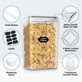 thumbnail image 2 of Stelive 2-Piece 6.5L Food Storage Containers Airtight Pantry Storage Containers Organiser Plastic Food Canisters Plastic Canisters w/ Labels & Pen, 2 of 12