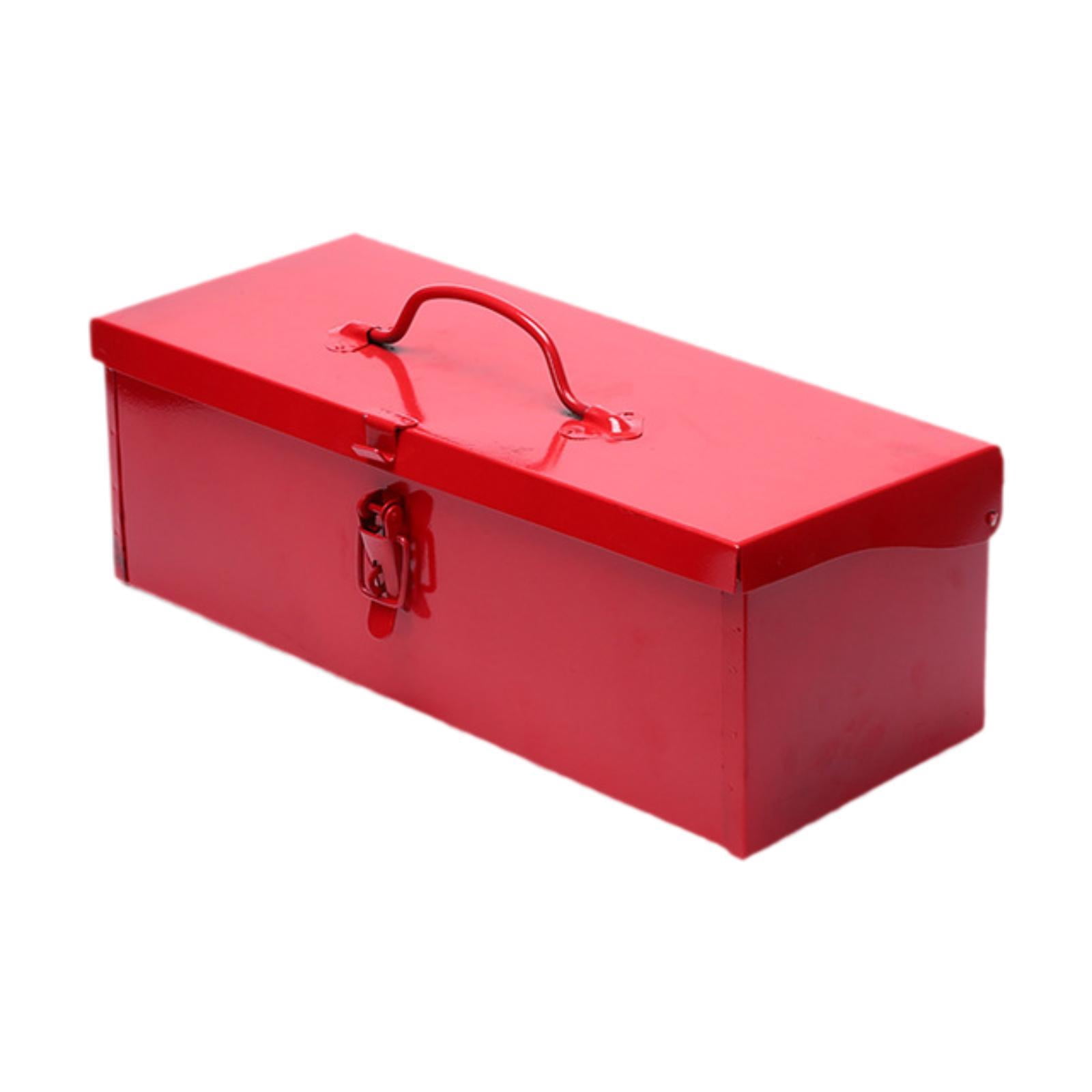 jinwen Iron Tool Box Small Tool Box Tool Chest Non Slip Handle Portable for Garages