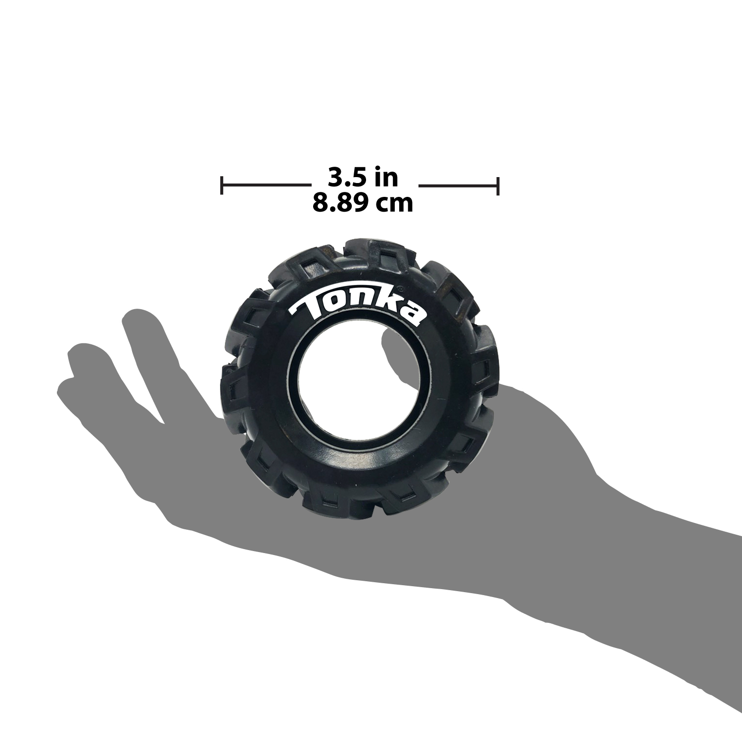 Tonka Seismic Tread Tire Dog Toy, 3.5 in