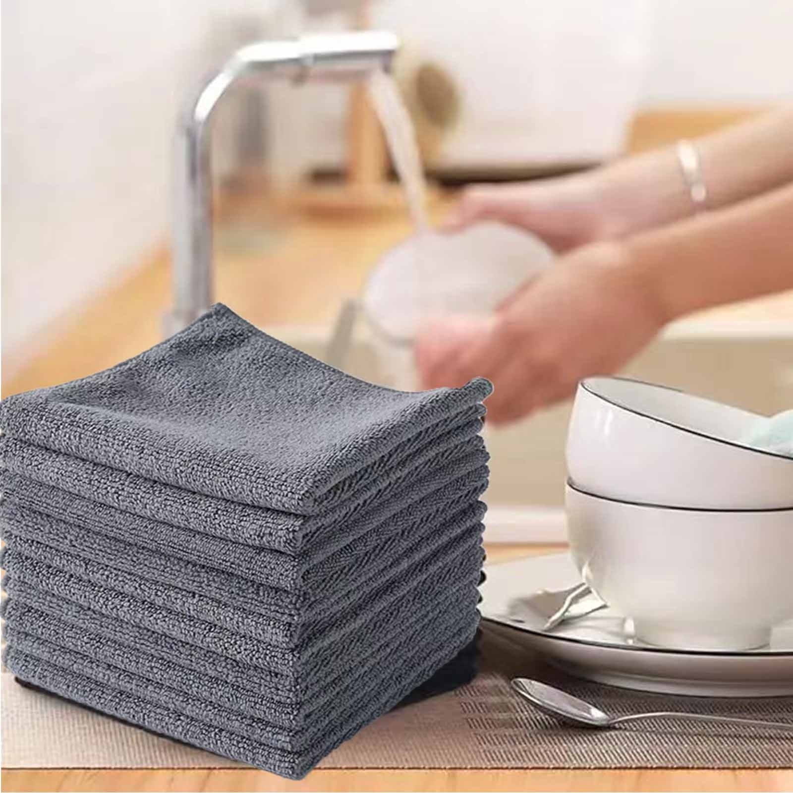 PRETXORVE Wipes Absorbent Non Kitchen House Cleaning Dishcloth Thickened Peplum Wipes