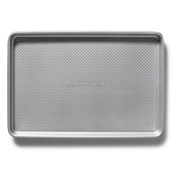 Starfrit The Rock Wave Grande Plaque à Biscuits, 11" x 17" Rectangulaire, Construction Robuste en Acier au Carbone, Antiadhésive, Gris