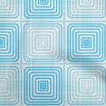 thumbnail image 1 of oneOone Silk Tabby Turquoise Blue Fabric Geometric Craft Projects Decor Fabric Printed By The Yard 42 Inch Wide, 1 of 4