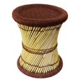 thumbnail image 1 of Natural Geo Moray Accent Stool (Set of 2) - Handwoven Brown, 1 of 1