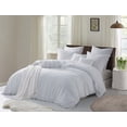thumbnail image 1 of Swift Home Ultra-Soft Prewashed Wrinkle Texture Duvet Cover Set, Solid, White, King, 1 of 3