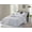 White, variant on Natural Crinkle Fabric Ultra Soft Solid Duvet Cover Set - Zipper Closure