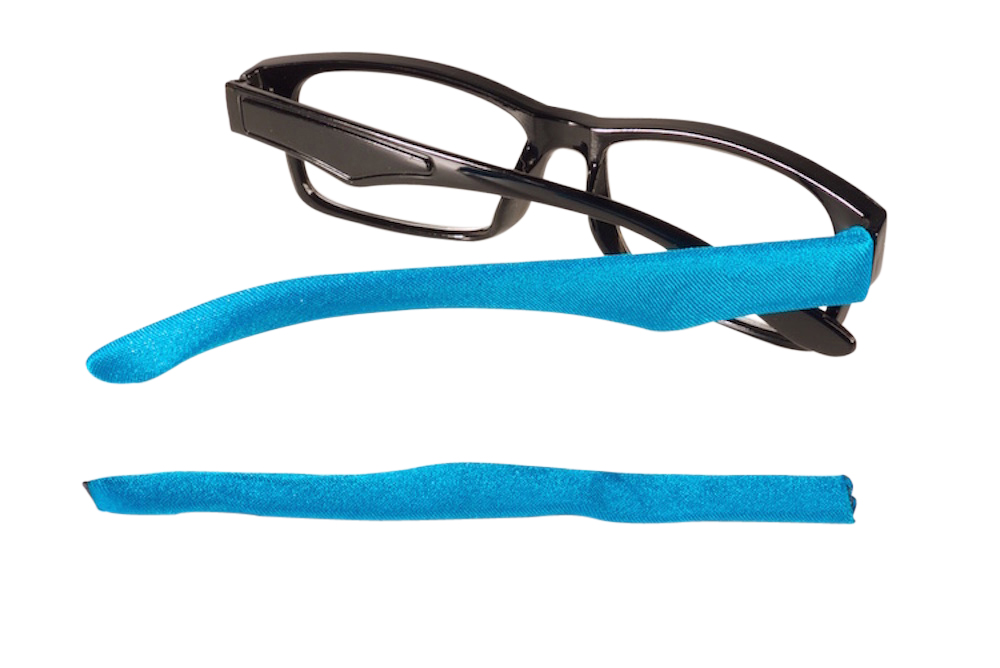 Temeplesox Manchons de Lunettes Couvre-Bras Couleur Confort, Bleu Caraïbe Grand