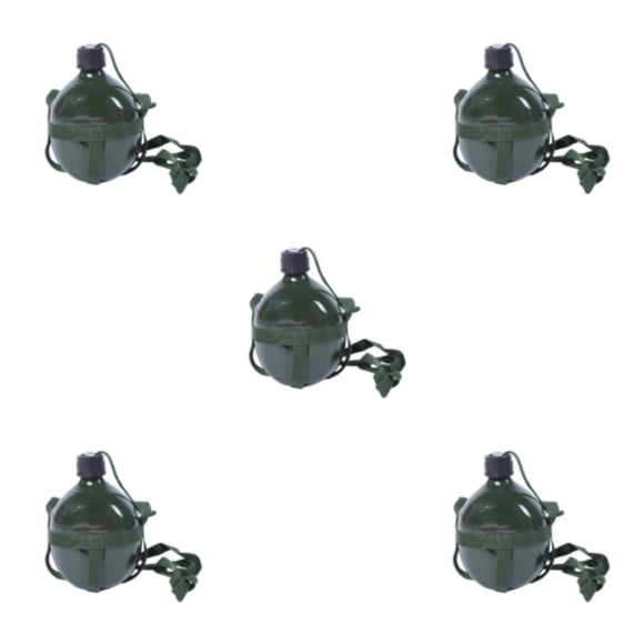 maskred Durable Aluminum Camping Water Bottle Must-Have Gear For Camping Outdoor Camping Bottle Metal Bottle Aluminum Green 2L 5Set