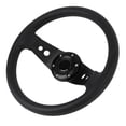 thumbnail image 1 of Race Style Steering Wheel, 13in Car Steering Wheel PU Stylish Look Impact Resistant Enhanced Grip Easy Installation Racing Steering Wheel for Vehicle, 1 of 7
