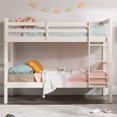 thumbnail image 3 of Walker Edison Twin over Twin Solid Wood Mission Design Bunk Bed - White, 3 of 12