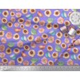 thumbnail image 3 of Soimoi Rayon Fabric Bird & Anemone Floral Print Fabric by Yard 42 Inch Wide, 3 of 3