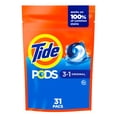 thumbnail image 1 of Tide PODs Laundry Detergent, Original Scent, 3-in-1 Stain Remover, Odor Fighter, Color Protector, Concentrated Laundry Soap Pacs, 31 Count, 1 of 24