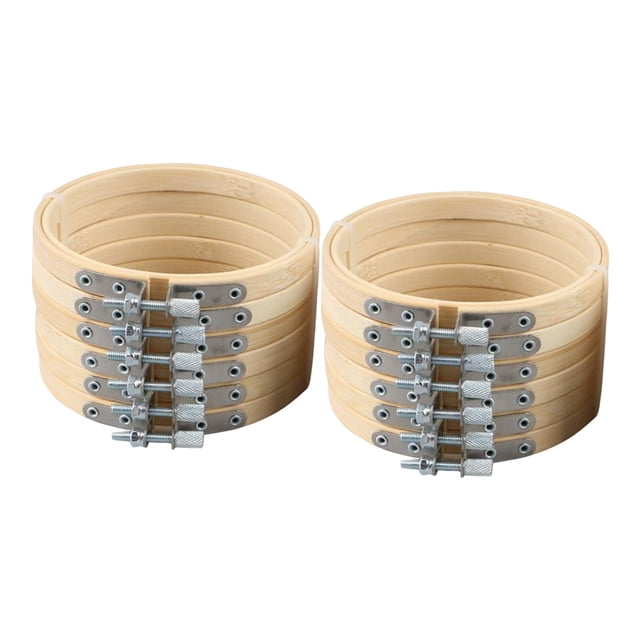 Rongfmy bamboo Embroidery Hoops bulk set Adjustable 3 inch