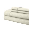 thumbnail image 1 of Martha Collection 1800 Series Embossed Deep Pocket Sheet Set - Super Soft & Wrinkle Free - Luxurious Bed Sheets Set (Full, Ivory), 1 of 2