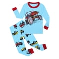 thumbnail image 1 of Ensemble de Pyjama pour Tout-Petit, Chandail à Enfiler à Col Rond, Doux, Classique, Ensemble de Pyjama, Pyjama Garçons Taille 3-4 Ans, Vêtements pour Enfants, 1 of 8