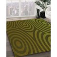 thumbnail image 3 of Ahgly Company Tapis d'Intérieur Lavable en Machine Carré Transitionnel Vert Olive, 6 Pieds Carré, 3 of 7