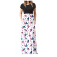 thumbnail image 1 of QIPOPIQ Robes pour Femmes avec Poches Manches Courtes Tendance Imprimé Fête de l'Indépendance Robe d'Été Vacances Longue Robe Offres 2023, 1 of 7