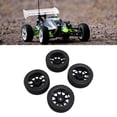 thumbnail image 4 of Rc 4 Pcs Pneus de Rallye Rc Compatibles avec TT01 XV02 70mm Échelle 1:10 Plastique Nylon Pneu de Moyeu de Roue de Voiture Rc, 4 of 7