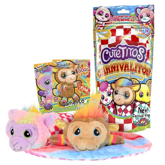 NEW CARNIVAL THEME - SCENTED Cutetitos Carnivalitos - Surprise Stuffed Animals - Collectible Carnival Plush - Series 1