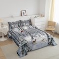 thumbnail image 3 of Erosebridal Merry Christmas Bedding Twin Comforter Set, Deer Cardinal Bird Down Comforter, Birch Tree Decor, 3 of 6